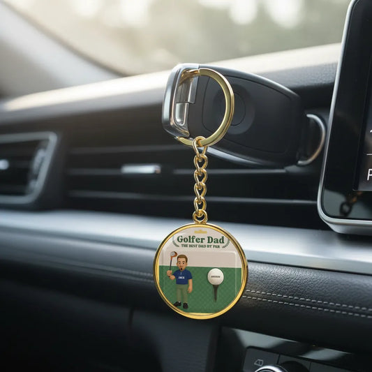 Circle Pendant with Keychain