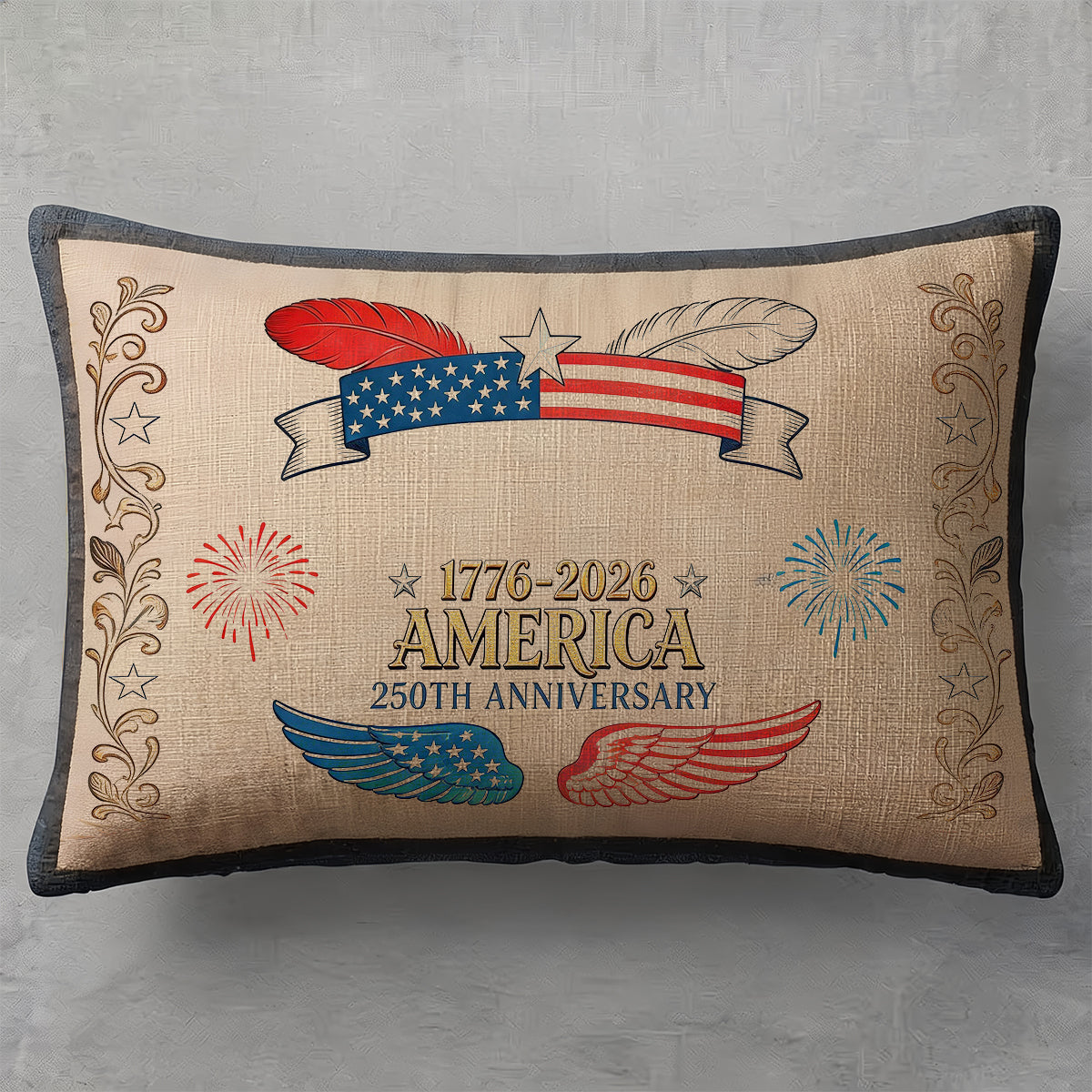 Customized throw pillow covers, home decoration designs, suitable for occasions such as celebrations, anniversaries, Labor Day, and throughout the year to showcase patriotic sentiments.