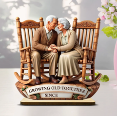 Growing Old Together Custom Figurine