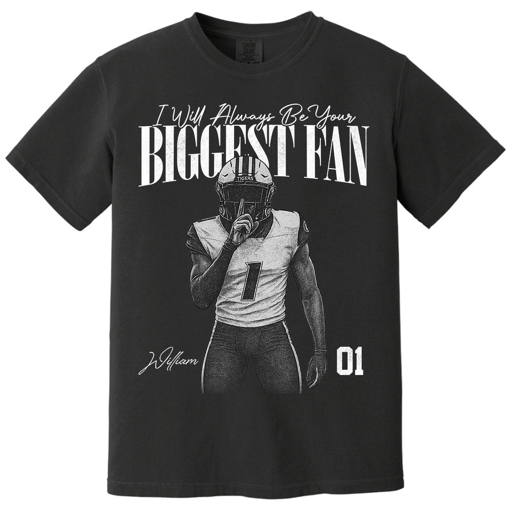 I'll Always Be Your Biggest Fan - Washed Tee Retro Bootleg Shirt For Football Players