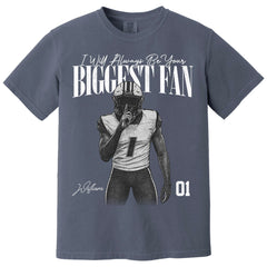 I'll Always Be Your Biggest Fan - Washed Tee Retro Bootleg Shirt For Football Players