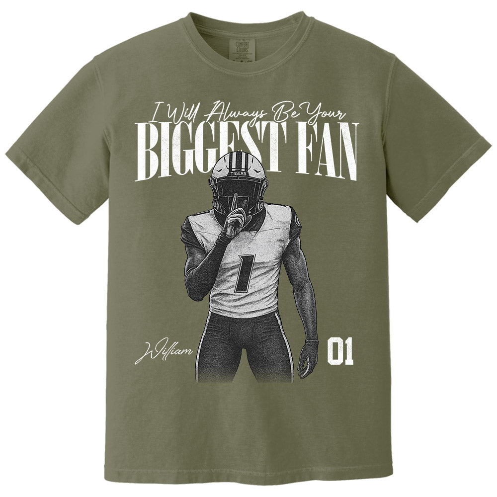 I'll Always Be Your Biggest Fan - Washed Tee Retro Bootleg Shirt For Football Players