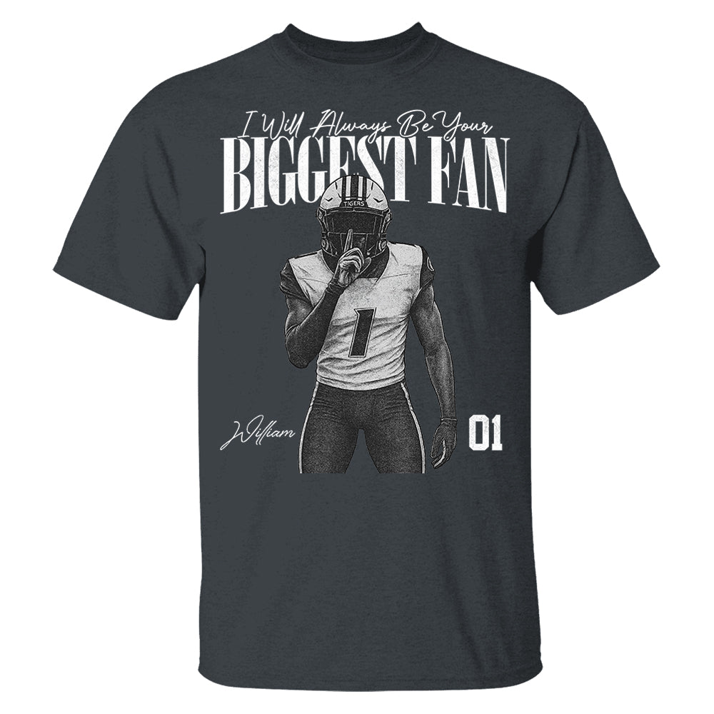 I'll Always Be Your Biggest Fan - Washed Tee Retro Bootleg Shirt For Football Players