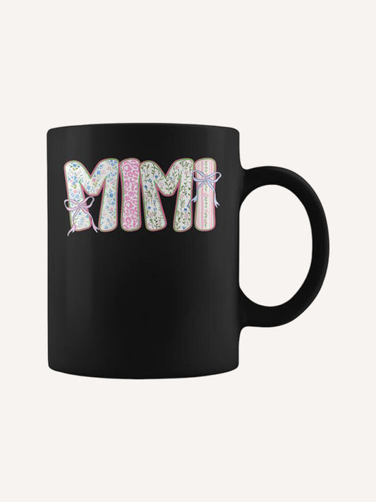 Mimi Floral Coquette Bow Mother's Day Cute Grandma Coffee Mug