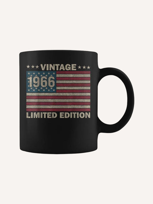 Us Flag 60 Birthday American Usa 60Yr 1966 60Th Birthday Coffee Mug
