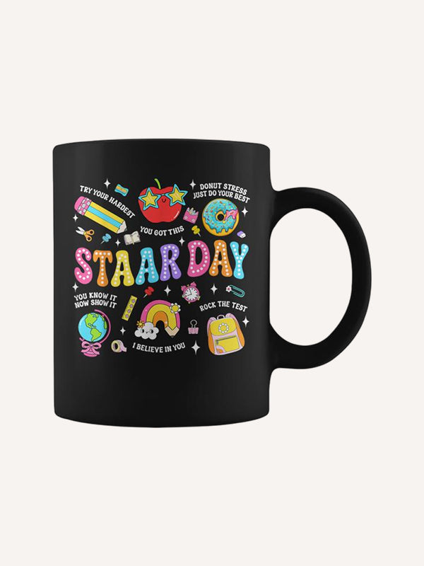 Staar Day Test Teacher Student Positive Teacher School Squad Coffee Mug