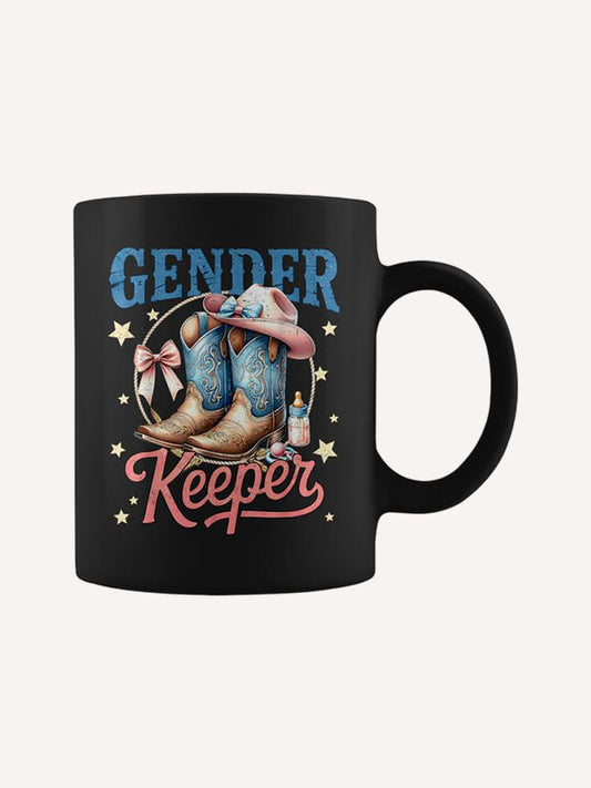 Boots Or Bows Gender Keeper Of The Gender Reveal Family Coffee Mug