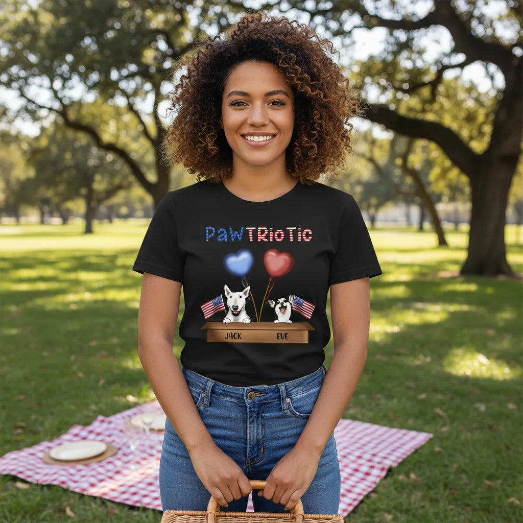 Custom Kittens and Puppies Celebrate Independence Day T-shirts