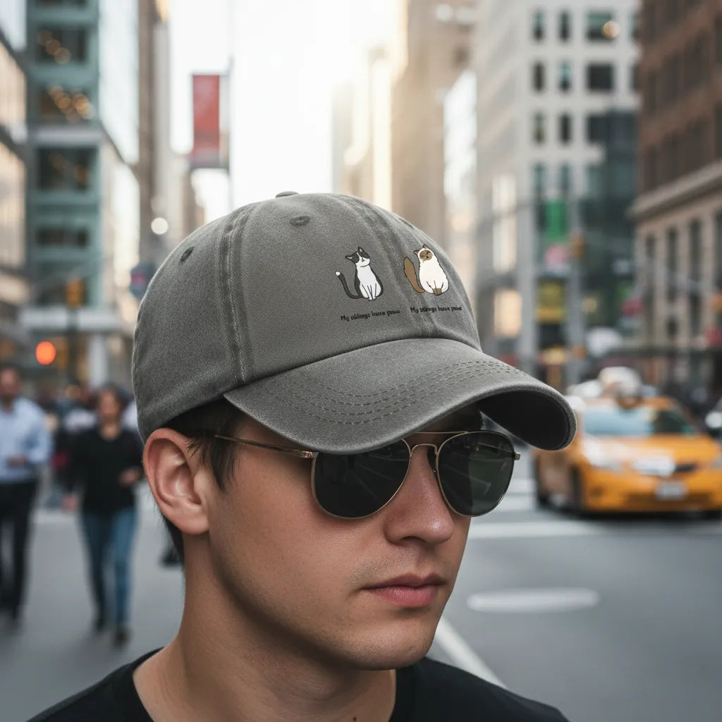 Custom My siblings have paws Cap