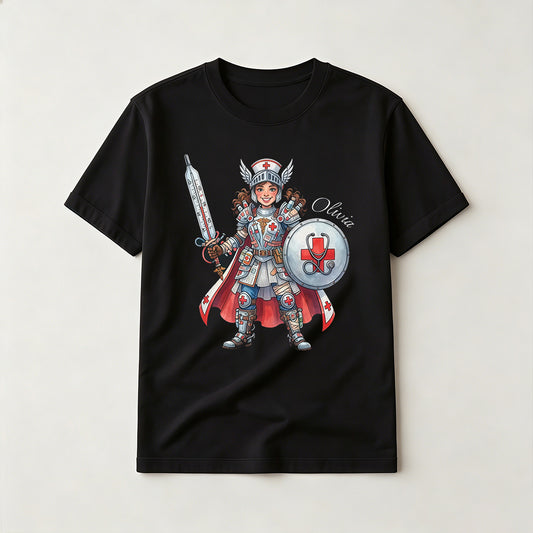 Warrior Nurse Knight Graphic T-Shirt