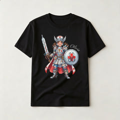 Warrior Nurse Knight Graphic T-Shirt